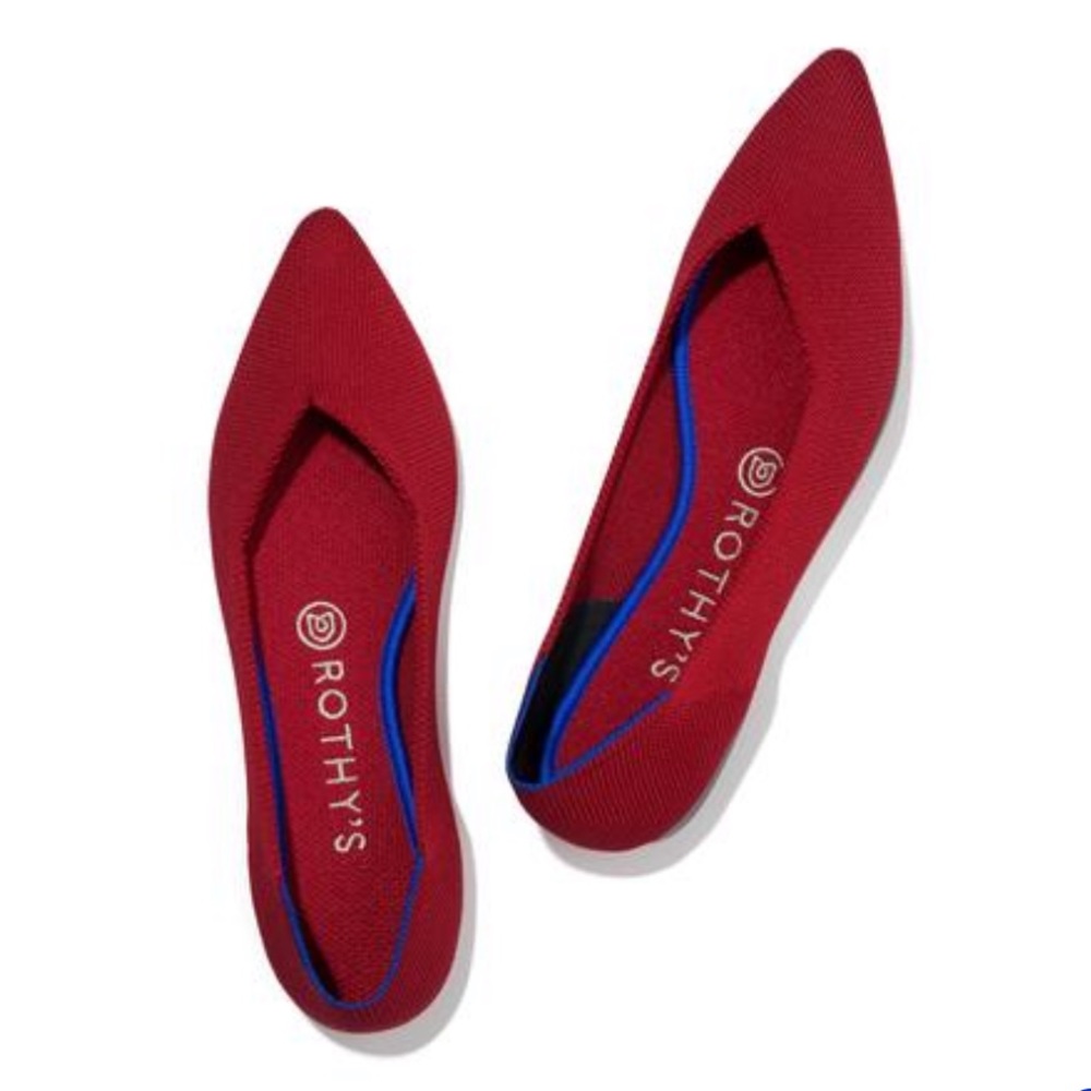 Rothy’s “The Point” Shoes in Chili Red ❤️🎈❗️